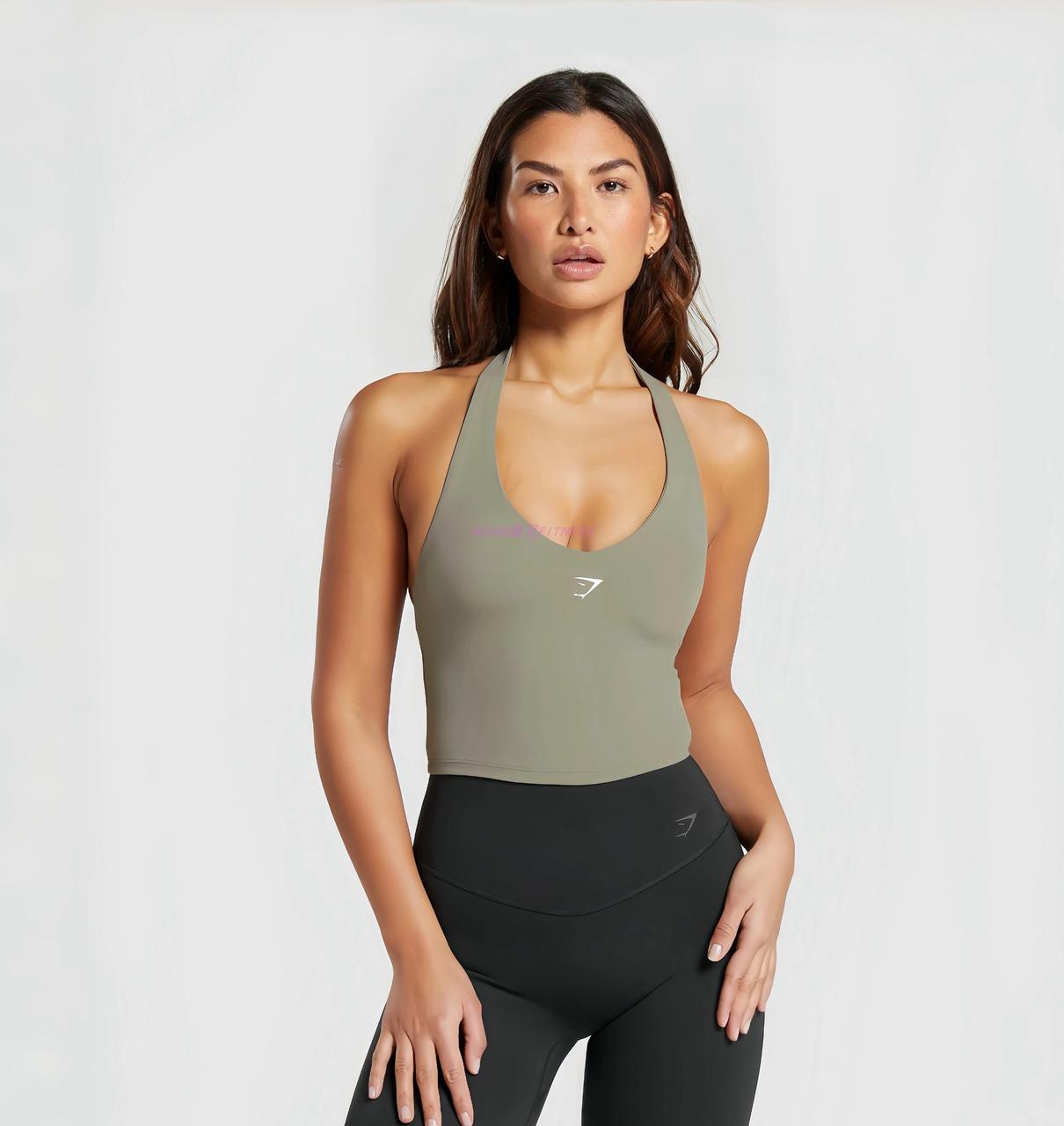 Halter Neck Cami with Shelf