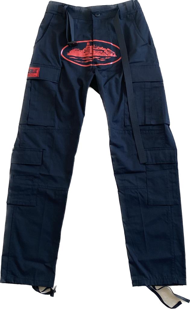 Corteiz Black Cargo Pants