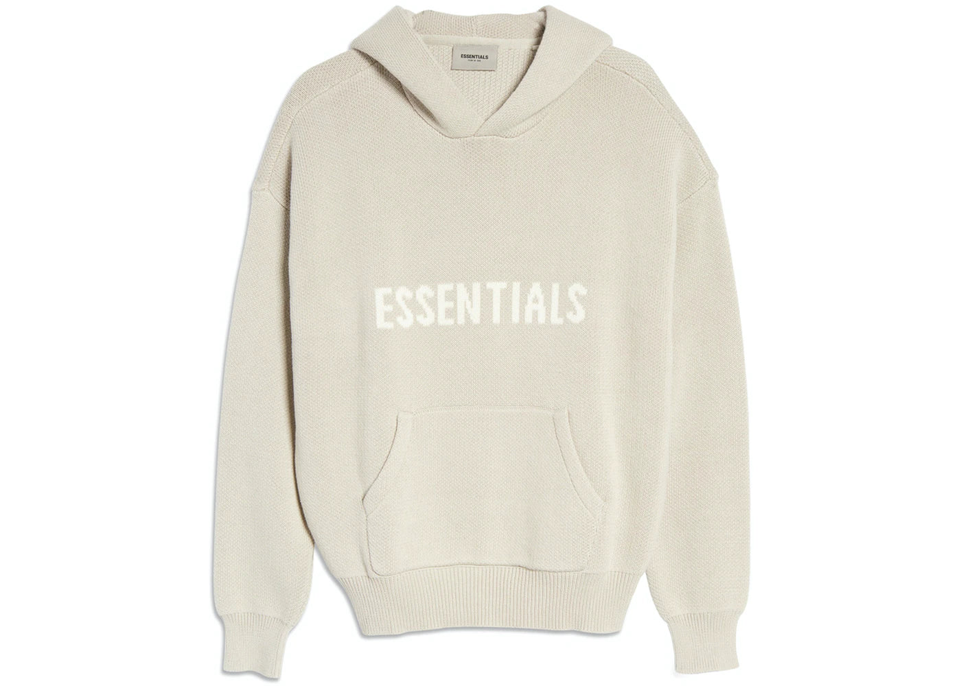 Essentials Hoodie Front Logo Knitted