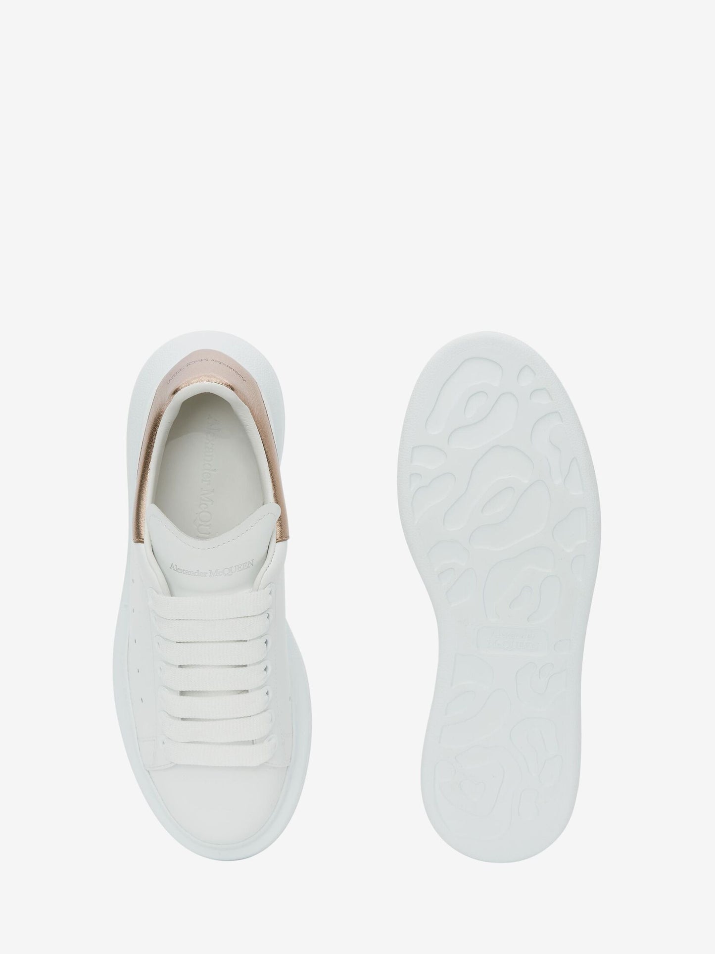 Alexander McQueen Oversized White-Rose Gold