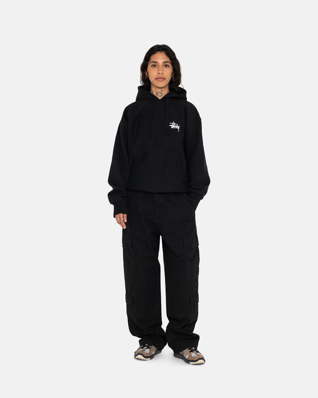 Stussy Basic Hoodie Black