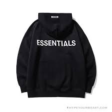 Fear of God Essentials hoodie back logo