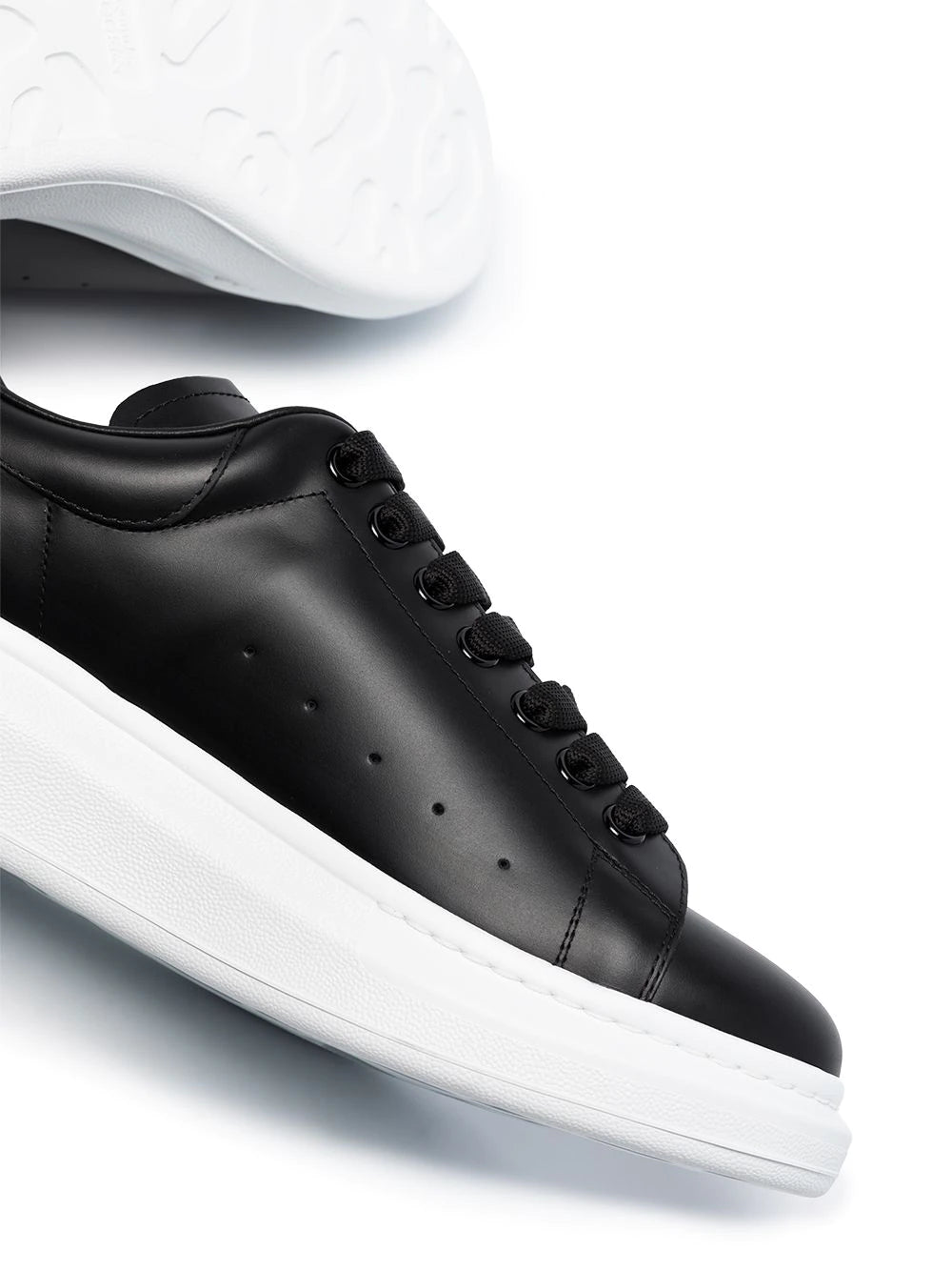 Alexander McQueen Oversized Leather Black-White