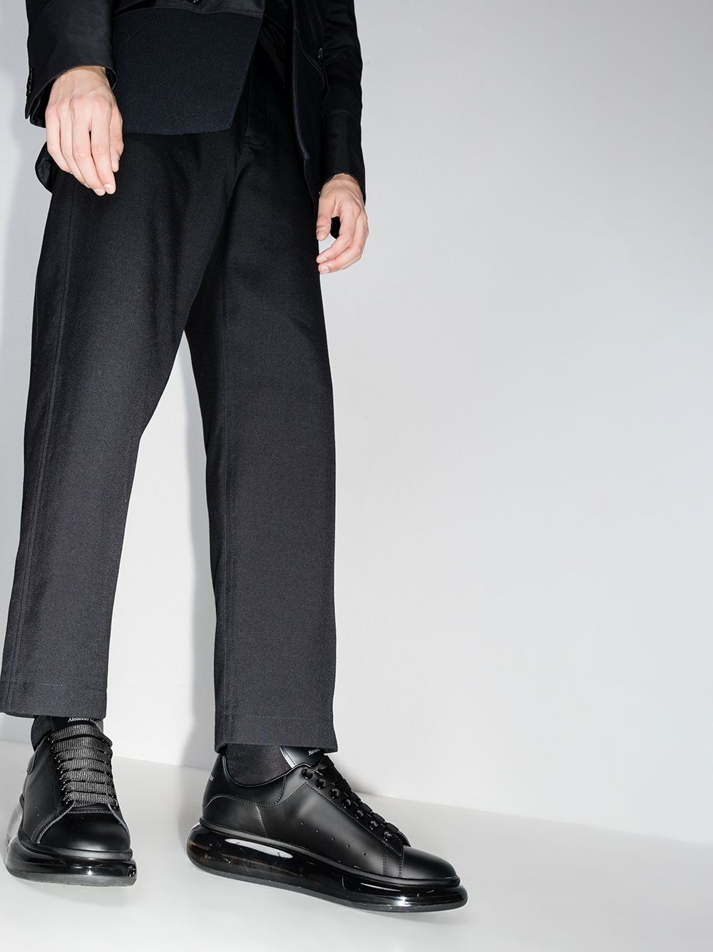 Alexander McQueen Oversized Black Clear Sole