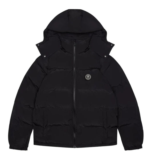 TRAPSTAR IRONGATE JACKET DETACHABLE HOOD - BLACK