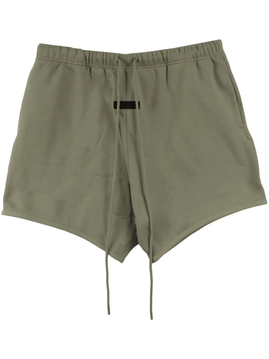 FEAR OF GOD ESSENTIALS logo-patch drawstring-waist Track Shorts | Green