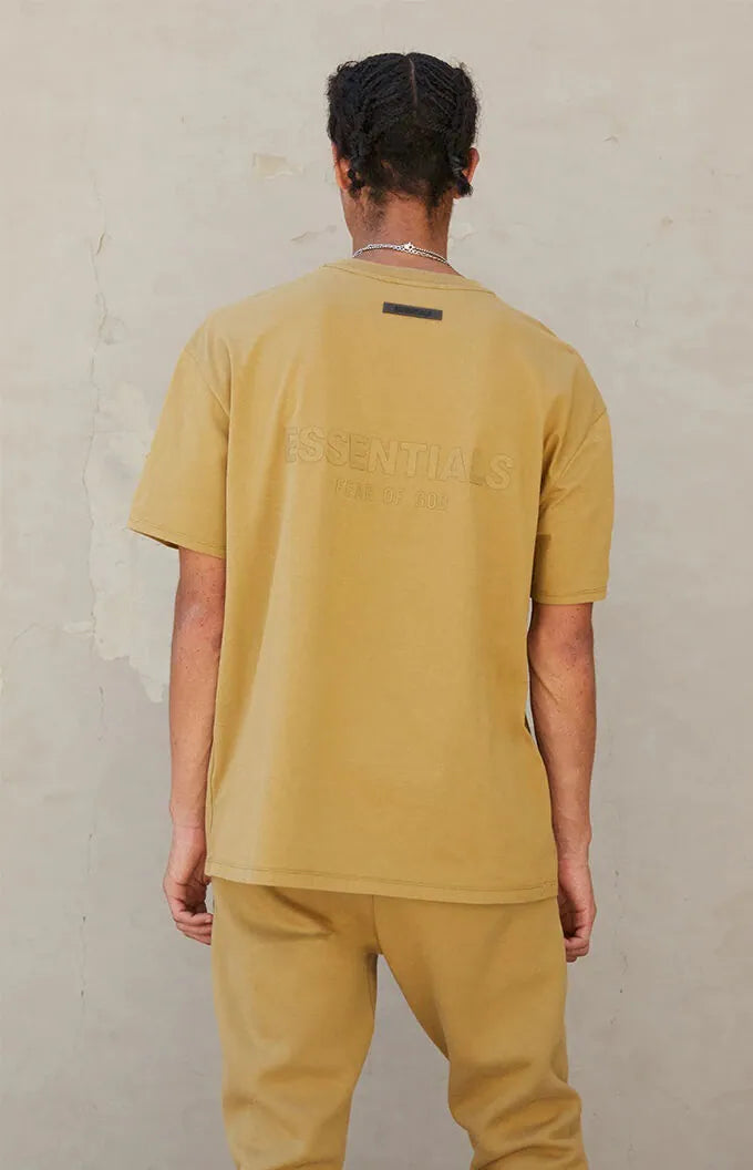 Fear Of God Essentials FW21 Short Tee "Amber"