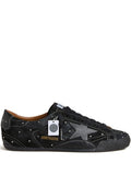 Golden Goose True-Star in black suede with Swarovski crystals