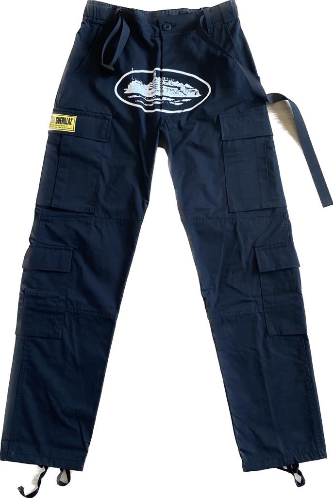 Corteiz Black Cargo Pants