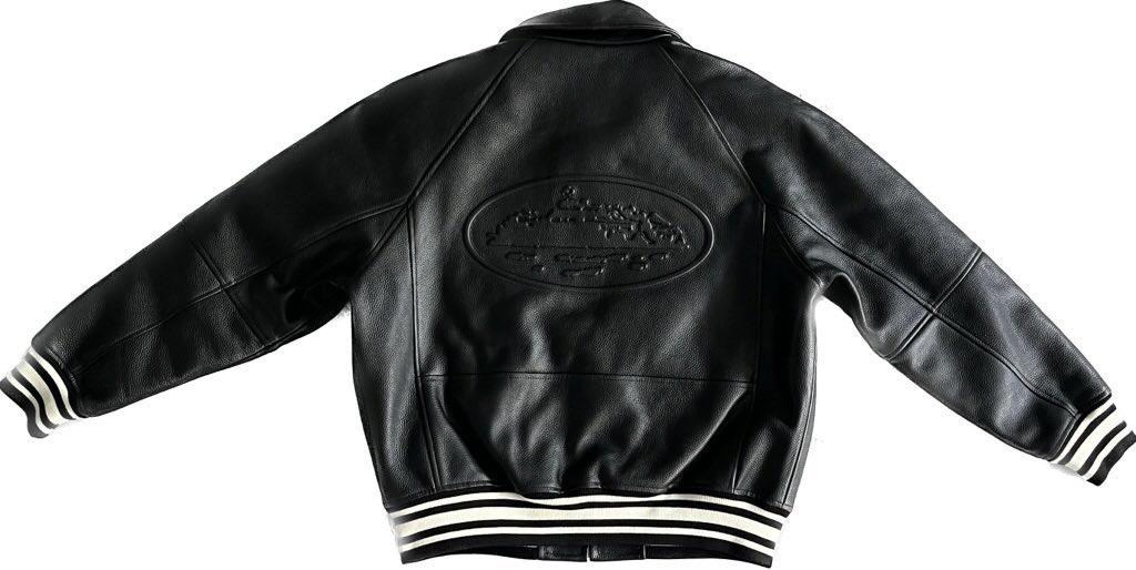 Corteiz Leather Jacket Black