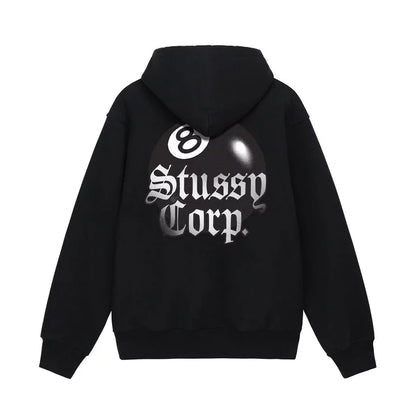 Stussy 8 Ball Cropped Hoodie