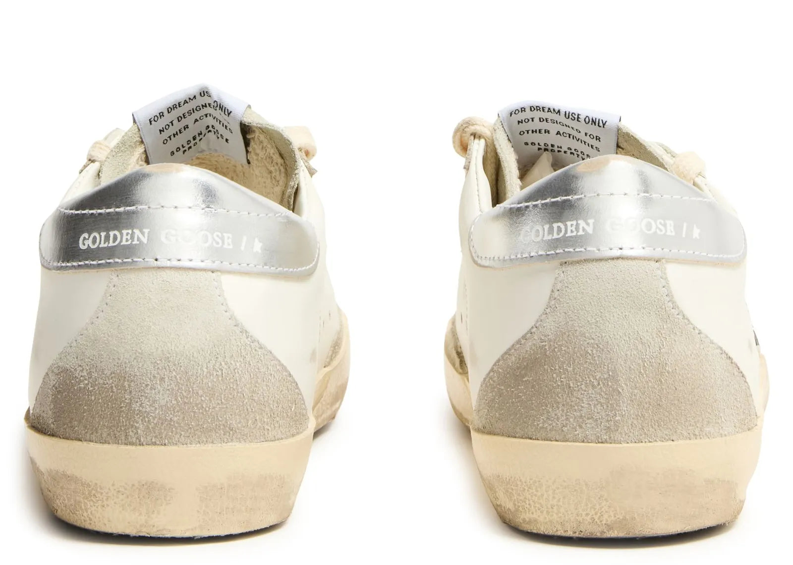 Golden Goose Super-Star White Ice Gray Gold Glitter