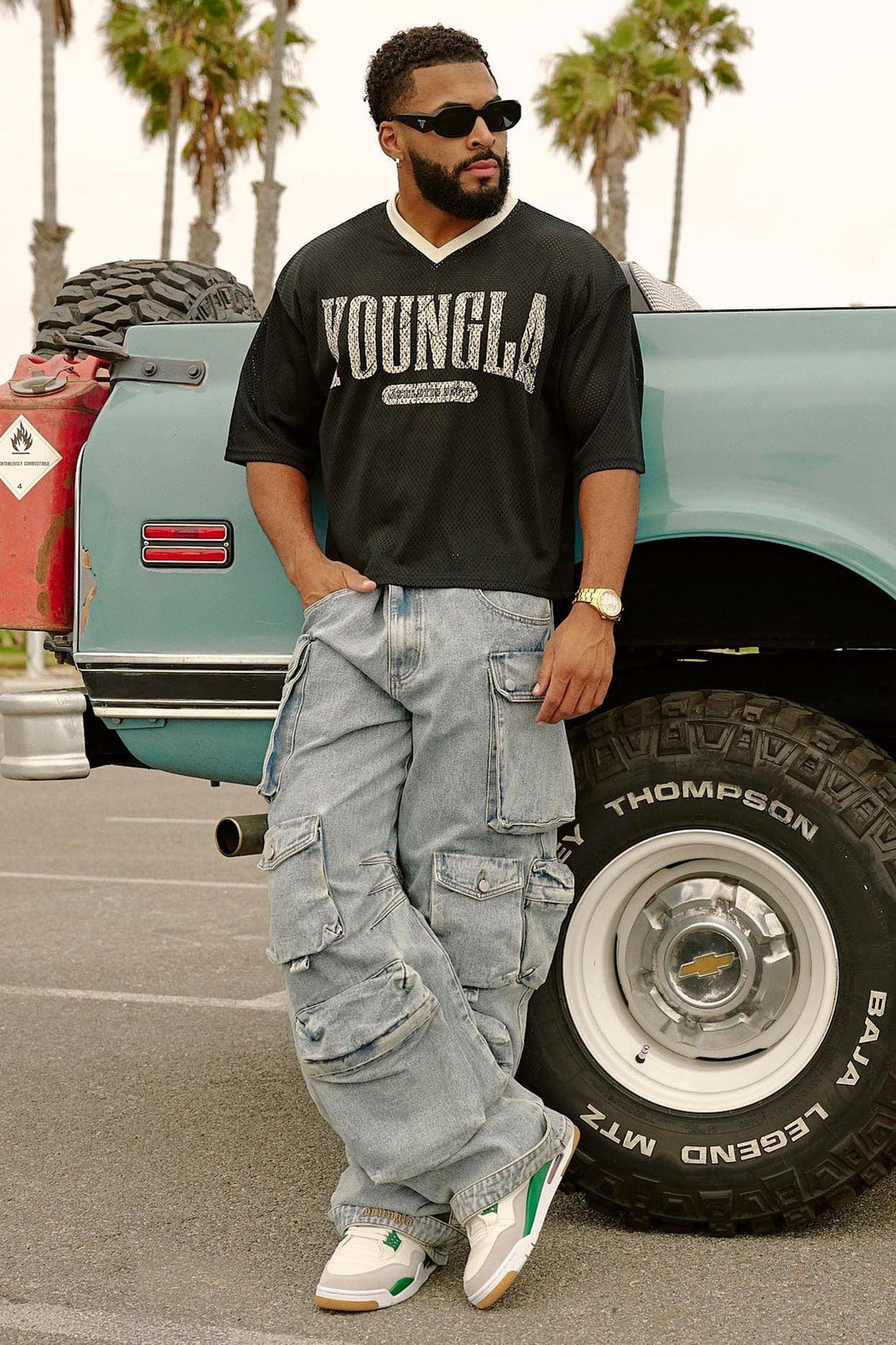 YOUNGLA VARSITY FOOTBALL CROPPED JERSEY