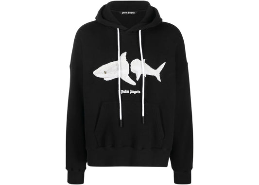 Palm Angels Shark Hoodie Black/White