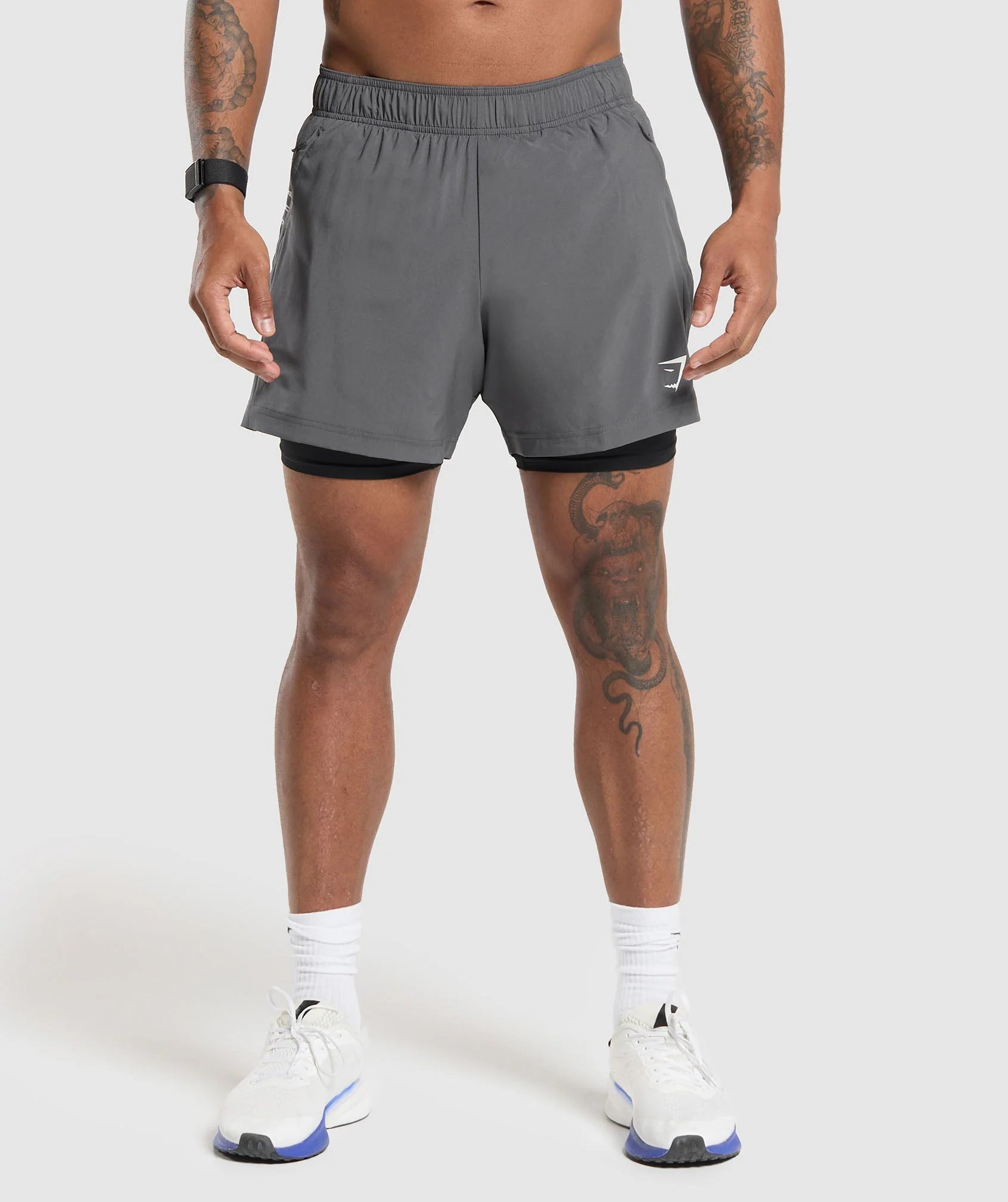Gymshark 2 in 1 Grey Shorts