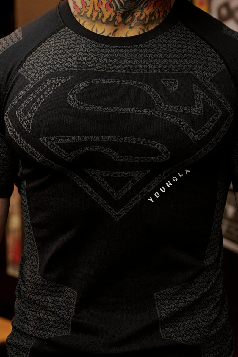 YoungLA x Superman Compression Tee black