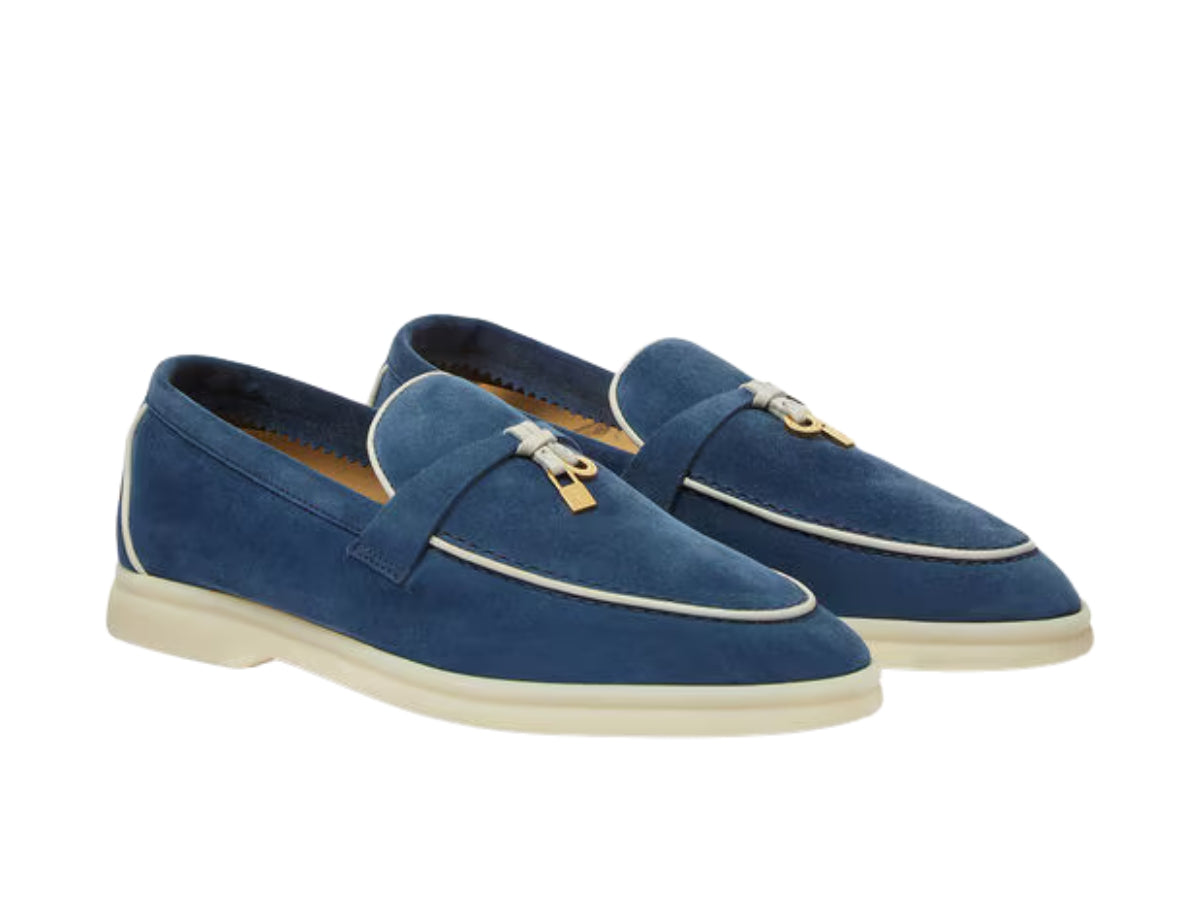 Loro Piana Summer Charms Walk Loafer Ocean Heart