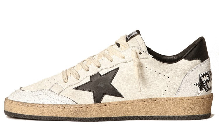 Golden Goose Ball Star Low Top Sneakers - White/Black