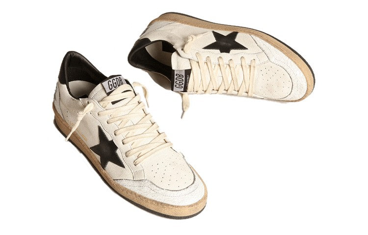 Golden Goose Ball Star Low Top Sneakers - White/Black