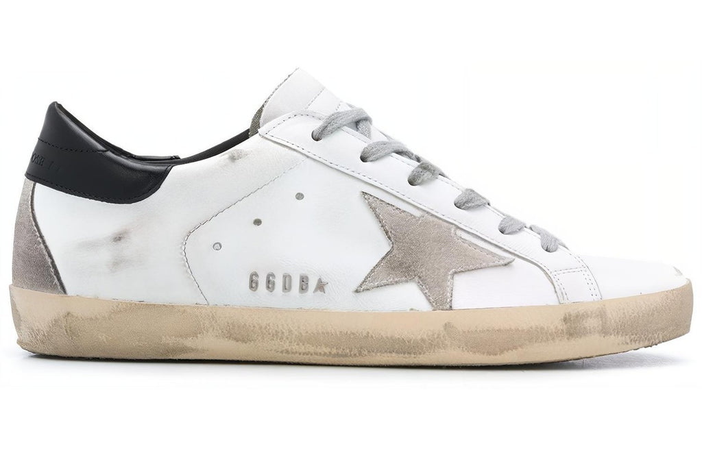 Golden Goose Super-Star Low Top Sneakers - White/Black