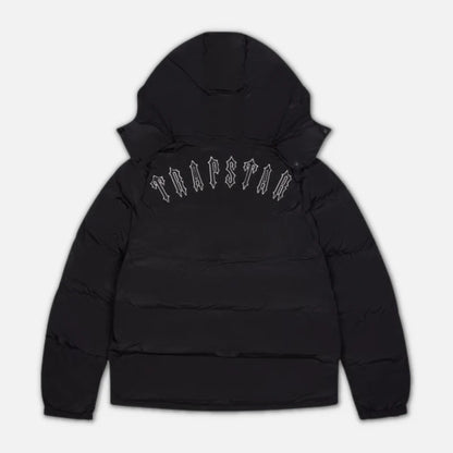TRAPSTAR IRONGATE JACKET DETACHABLE HOOD - BLACK