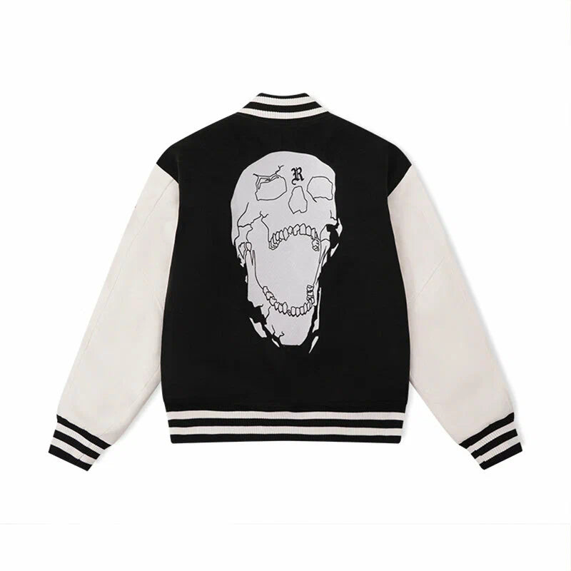 baseball jacket skull